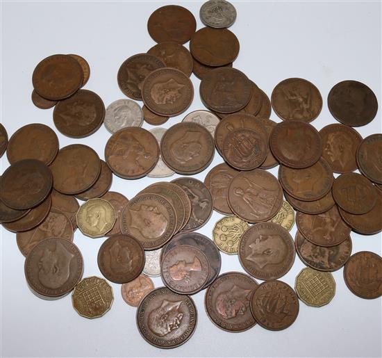 Swiss medals, British and world coins